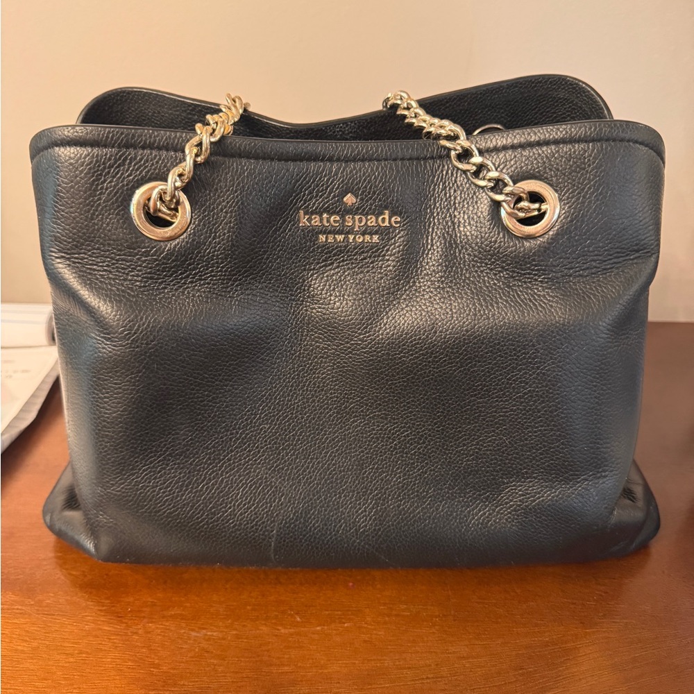 Kate Spade Black Leather Shoulder Bag